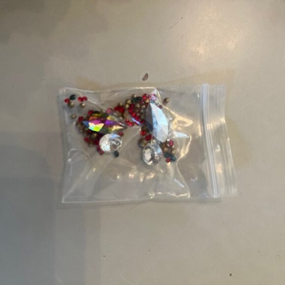 PINEAPPLE | Rhinestone Evening Clutch Purse with Gold chain-Vintage - Picture 12 of 13